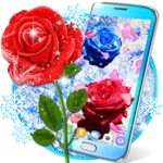 winter rose live wallpaper android application logo